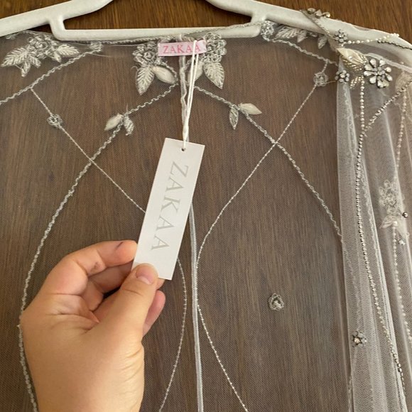 BHDLN Bejeweled Bridal Cape - Worn once! - Picture 5 of 11